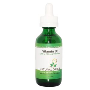 Natural Vines Vtamin D3 High Absorbency Liquid 5000 IU (125 MCG)